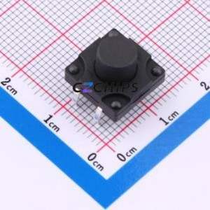 TS018-CBY1FH8.5 Tactile Switch Through hole-4P,12x12mm Switch Single Pole Single Throw Round Button 2.5N Through Hole - Product Image 1