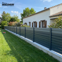 Panneaux de clôture en aluminium à lamelles personnalisées pour l'extérieur, pour jardin, cour, villa, design moderne