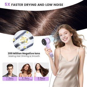 <span class=keywords><strong>Secador</strong></span> de <span class=keywords><strong>Pelo</strong></span> Profesional con Motor sin Escobillas de Alta Velocidad y Secado Rápido con Difusor para Cabello Rizado, Grueso y Fino, <span class=keywords><strong>Secador</strong></span> Silencioso de Iones Negativos - Product Image 5