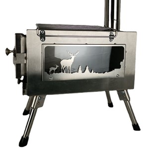 Estufa de Leña para Acampar, Plegable, Portátil, para Calentar Tiendas de Campaña, Ligera, Tiempo de Ebullición de 5 a 10 Minutos - Product Image 2