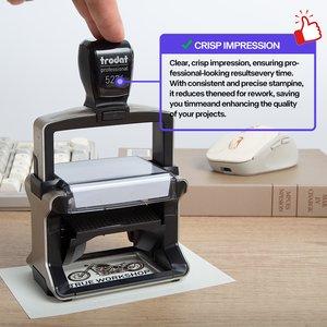 <span class=keywords><strong>Sellos</strong></span> <span class=keywords><strong>de</strong></span> goma autoentintables <span class=keywords><strong>de</strong></span> alta calidad <span class=keywords><strong>de</strong></span> alta resistencia <span class=keywords><strong>Trodat</strong></span> para oficinas grandes con contenido <span class=keywords><strong>de</strong></span> texto personalizable rectangular - Product Image 4