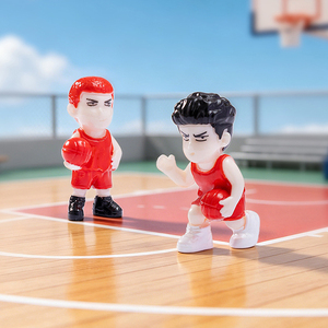 ตุ๊กตาเรซิ่นจิ๋วตกแต่งบ้านตุ๊กตา ตุ๊กตาบาสเก็ตบอล ของตกแต่ง DIY สำหรับรถยนต์และโต๊ะทำงาน - Product Image 3