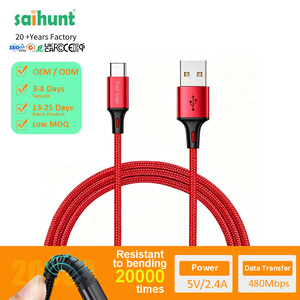 Cable de Carga Rápida USB-C con Trenzado de Nailon de 2.4A al por Mayor, Cable de 1/2/3 Metros <span class=keywords><strong>para</strong></span> Teléfonos Celulares <span class=keywords><strong>Xiaomi</strong></span> Huawei e Impresoras - Product Image 1
