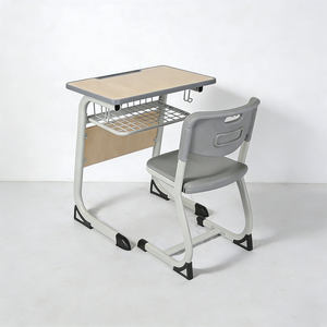 طاولات فصول دراسية لمرحلة ما قبل المدرسة بتصميم مريح ولوح أمامي من خشب HDF، مجموعة مكتب وكرسي للطلاب بسعر الجملة الرخيص للدراسة - Product Image 4