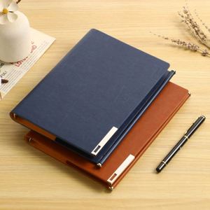 Luxury A5 Faux Pu Leather Refillable Loose Leaf 6-Hole Ring Binder Spiral Meeting Notebook Lined Paper High Quality Custom Logo - Product Image 4