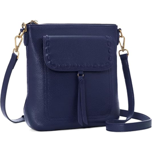 Bolso bandolera de cuero con borla y cierre de cremallera, correa única, diseño de lichi, bolso de hombro para mujer - Product Image 5