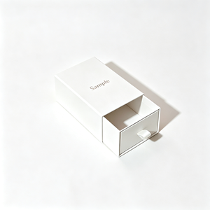 Boîte en carton écologique de type tiroir, emballage cadeau personnalisé avec logo, boîte d'expédition pour la vente au détail, logo personnalisé - Product Image 5