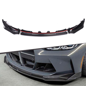 Alerón Delantero de Fibra de Carbono Seca de 3 Piezas Estilo V, Mejora del Rendimiento Aerodinámico para <span class=keywords><strong>BMW</strong></span> G80 M3 / G82 M4 <span class=keywords><strong>2021</strong></span>+ - Product Image 1