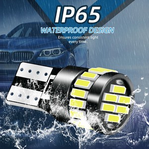 Éclairage de plaque d'immatriculation/indicateur de largeur pour voiture W5W, ampoule de voiture 4014 T10 24 LED avec décodage universel - Product Image 6