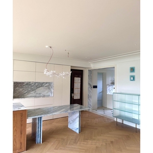 Diseño de Interiores a Medida, <span class=keywords><strong>Mesa</strong></span> de Comedor de Mármol Azul Calcita, Muebles de <span class=keywords><strong>Mesa</strong></span> de Comedor Personalizables - Product Image 4