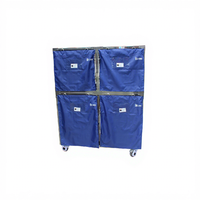 Cage vétérinaire en tissu épais et plastique Pujia PJLB-01, bleu, pour hôpitaux et cliniques vétérinaires