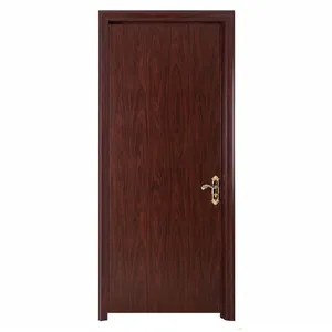 JMSモダン木製寝室ドアデザインメラミンMDFハウスホテルルームインテリア木製ドアフレーム付き