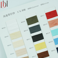 Factory Direct Sales Dihong Fancy Customizable 4.9NM High-Speed Ribbon Spun Yarn-Double Twist Dyed Polyester/Cotton Crochet