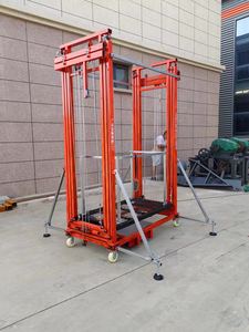 Andamio Eléctrico Elevador con Capacidad de Subida de hasta 6 m, con Tubos de Acero Reforzados y Protección de Límite de Recorrido Superior e Inferior. - Product Image 4