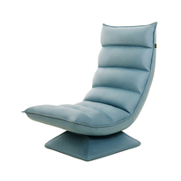 Fauteuil ergonomique pliable et pivotant à 360 degrés, fauteuil de relaxation, chaise de jeu, dossier capitonné, soutien lombaire, pour la maison, le bureau, le salon