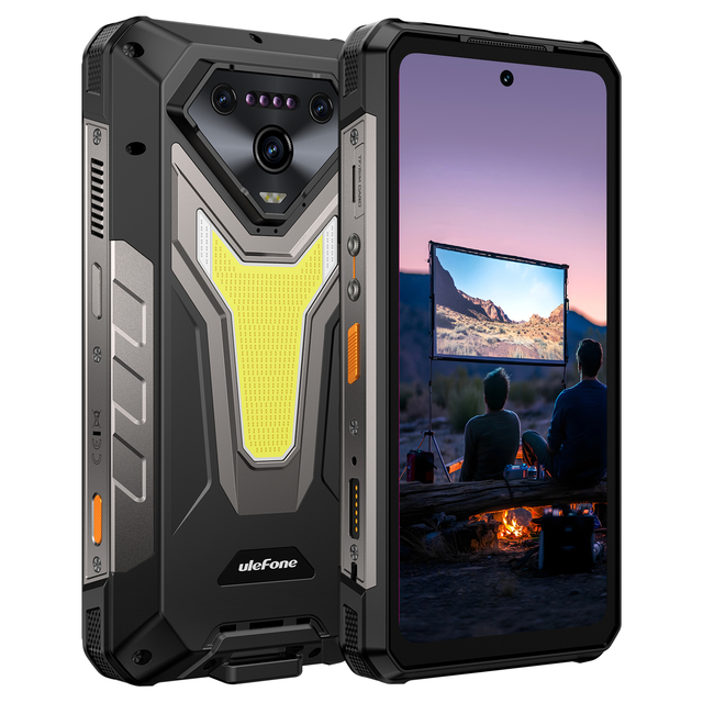 Ulefone Armor 34 Pro Rugged Smartphone Android 15 Global Version 16+512GB 25500mAh Night Vision LED Light Projector Phone