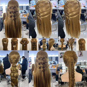 Factory Outlet 100%, maniquí <span class=keywords><strong>de</strong></span> entrenamiento <span class=keywords><strong>de</strong></span> salón <span class=keywords><strong>de</strong></span> cosmetología sintética, cabeza <span class=keywords><strong>de</strong></span> Maniquí <span class=keywords><strong>de</strong></span> peluquería recta para <span class=keywords><strong>corte</strong></span> <span class=keywords><strong>de</strong></span> <span class=keywords><strong>pelo</strong></span> - Product Image 6