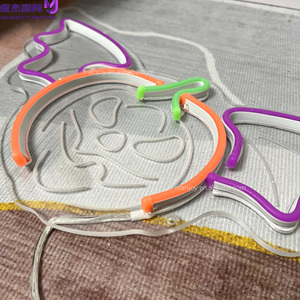 Bán Buôn Tùy Chỉnh Thay Đổi Độ Sáng USB Bí Ngô LED <span class=keywords><strong>Neon</strong></span> Sign Halloween Đảng Trang Trí Ánh Sáng Cho Xe Ô Tô Và Các Công Ty - Product Image 2