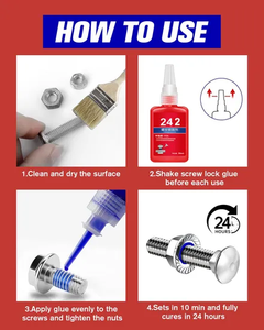 กาวชนิดไม่ใช้ออกซิเจน ทนความร้อนสูง สำหรับการล็อคเกลียวและซีลถาวร - Product Image 6