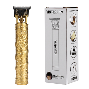 Máquina de Cortar Cabelo Profissional Elétrica T9 para Homens Vintage Aparador Barbeador com Alimentação USB Operação em Inglês - Product Image 1