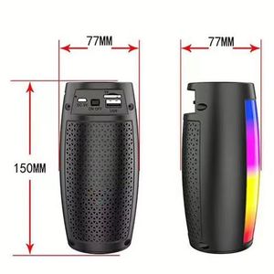 New RGB Slide Light Portable Wireless Speaker Waterproof Outdoor Woofer with LED TF Card Radio Sound Speakers - Product Image 3
