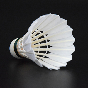 Volant de <span class=keywords><strong>badminton</strong></span> en plumes de canard blanc Baton, durable - Product Image 4