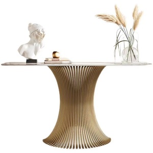 Table console en marbre de luxe léger, design moderne et simple pour l'<span class=keywords><strong>entrée</strong></span>, le <span class=keywords><strong>couloir</strong></span>, la <span class=keywords><strong>d</strong></span>écoration - Product Image 4