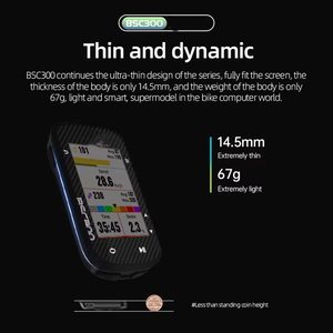 Ordinateur de vélo GPS BSC300, compteur de vitesse sans fil, écran LCD couleur 2,4 pouces, navigation cartographique, capteurs ANT+, étanche - Product Image 3