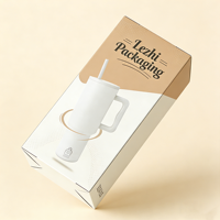 Boîte d'emballage en papier pour tasse thermique avec impression de logo personnalisé, boîte d'emballage pour gobelet, boîte d'emballage pour gourde de sport