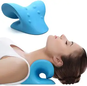 cuscino del collo barella Suppliers-Dropshipping dispositivo di trazione cervicale a prezzo più basso rilassamento chiropratico della barella del collo e della spalla del cuscino per alleviare il dolore