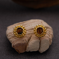 Boucles d'oreilles en argent pur S925 avec pierre d'onyx noire naturelle, pierre précieuse colorée, boucles d'oreilles en cercle torsadé pour femmes, pierres précieuses naturelles