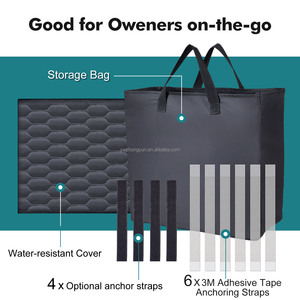 Funda de asiento de <span class=keywords><strong>coche</strong></span> para perros de alta calidad con <span class=keywords><strong>Protector</strong></span> de puerta para asiento trasero 600D Oxford tela asiento de <span class=keywords><strong>coche</strong></span> para perros - Product Image 5