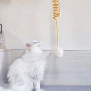 Sıcak satış interaktif kedi oyuncaklar kapalı kediler için yeni stil Pet oyuncak top peluş kedi Teaser oyuncak - Product Image 5