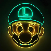 Masque lumineux LED à lumière froide Mario Super Mario, dessin animé, jeu, anime, fête costumée, spectacle, accessoire de costume pour adulte Mario