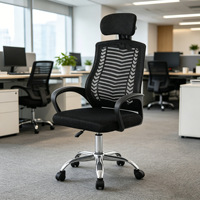 Chaise de bureau ergonomique en maille, chaise d'ordinateur de conception technique avec réglage en hauteur pour la maison et le bureau