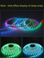 Tira de LED RGB WS2812B de 5V con IC Integrado, 60/100/144 LED por Metro, Programable, 5050, a Todo Color, Flexible