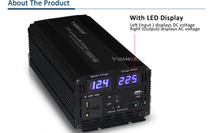 Sistema de Energía Solar Fuera de la Red, Onda Sinusoidal Pura, 12V a CA 220V, 1000W 1500W 2000W, UPS 50Hz, Electrodomésticos - Product Image 4