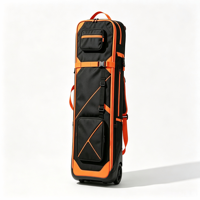 Sac de voyage pour snowboard en nylon imperméable avec roulettes arrière, fond renforcé, design rembourré, capacité 50-70L, protection