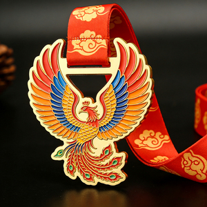 Medaglia Sportiva Personalizzata in Lega di Zinco con Logo, Premio Artistico di Fabbrica, Oro Argento Bronzo, per Medaglioni di Maratona e Finisher - Product Image 1