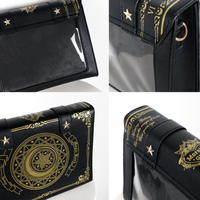 Sac à dos portable créatif pour femme, style Lolita japonais, mode rétro vintage moderne, motif étoile, lune et livre magique