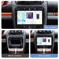 DUDU 7 QLED 2K Navigation de voiture Écran stéréo UHD TPMS Support 360 Caméra panoramique Caméra arrière pour CY01-Porsche Cayenne 2002-2010