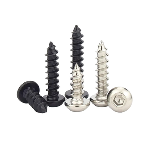 Factory Supply 20mm Metric <b>Round</b> <b>Head</b> Carbon Steel Tapping <b>Screws</b> RoHS Certified for HVAC Ducting Applications - Product Image 1