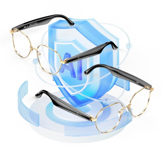 W100B AI Smart Glasses -Enabled Audio Calls & Music Office Features Smart Translation IP67 Waterproof Long Battery Life