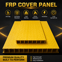 Plaque de couverture de caniveau en fibre de verre PRV 1m x 4m, panneau standard, résistant aux UV, étanche, pour passerelle extérieure, taille OEM