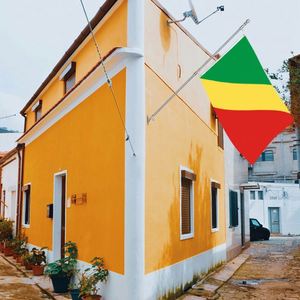 Drapeau de la République du Congo 3x5 pieds en polyester avec deux œillets en laiton, simple couche, pour décoration murale intérieure et extérieure - Product Image 3