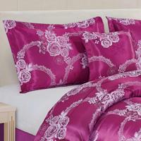 Juego de Edredón Moderno de 7 Piezas, Jacquard Brillante, 120 g/m², Ropa de Cama de Poliéster