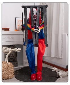 Fantasma Colgante Eléctrico con Sensor de Movimiento, Decoración Gigante de 1.55m para Halloween, Accesorio Colgante de Payaso Aterrador - Product Image 4
