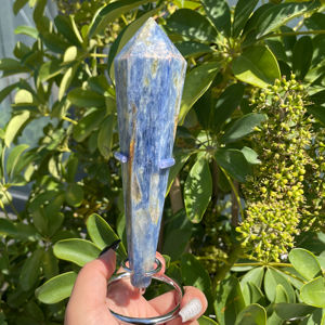 Fanshi Offre Spéciale Naturel Bleu Kyanite Baguette Cristal Poli Artisanat <span class=keywords><strong>Cyanite</strong></span> Point pour La Guérison pour La Décoration De La Maison Cadeau D'énergie - Product Image 2