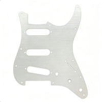 Protector de guitarra eléctrica ST, panel de una sola capa de aluminio completo, cubierta frontal protectora de metal antiarañazos, pieza de repuesto