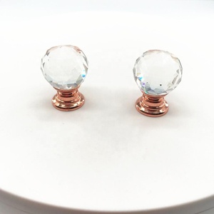 Sang Trọng Trang Chủ Phần Cứng Đơn Giản Phong Cách Châu Âu Glass Pha Lê Rose Gold Đồng Tủ Xử Lý Tủ Quần Áo Tay Nắm Cửa - Product Image 5
